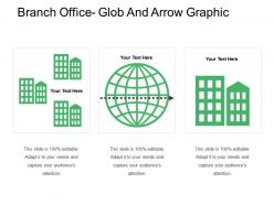 Branch office glob and arrow graphic