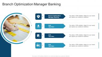 Branch Optimization Manager Banking In Powerpoint And Google Slides Cpb