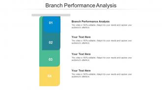 Branch Performance Analysis Ppt Powerpoint Presentation Slides Files Cpb