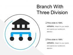 Branch with three division