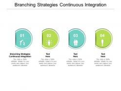Branching strategies continuous integration ppt powerpoint presentation slides format ideas cpb