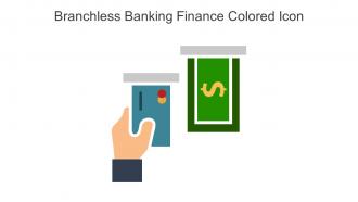 Branchless Banking Finance Colored Icon in powerpoint pptx png and editable eps format