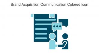 Brand Acquisition Communication Colored Icon In Powerpoint Pptx Png And Editable Eps Format