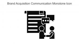 Brand Acquisition Communication Monotone Icon In Powerpoint Pptx Png And Editable Eps Format