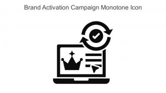 Brand Activation Campaign Monotone Icon In Powerpoint Pptx Png And Editable Eps Format