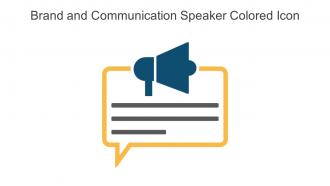 Brand And Communication Speaker Colored Icon In Powerpoint Pptx Png And Editable Eps Format