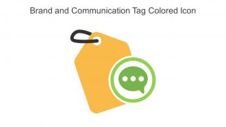 Brand And Communication Tag Colored Icon In Powerpoint Pptx Png And Editable Eps Format