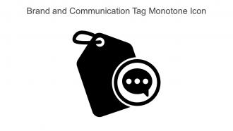 Brand And Communication Tag Monotone Icon In Powerpoint Pptx Png And Editable Eps Format