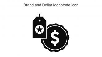 Brand And Dollar Monotone Icon In Powerpoint Pptx Png And Editable Eps Format
