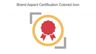 Brand Aspect Certification Colored Icon In Powerpoint Pptx Png And Editable Eps Format