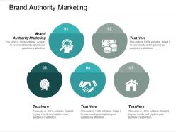 Brand authority marketing ppt powerpoint presentation model maker cpb
