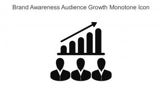 Brand Awareness Audience Growth Monotone Icon In Powerpoint Pptx Png And Editable Eps Format