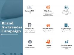 Brand awareness campaign ppt icon