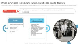 Brand Awareness Campaign To Influence Promotion Campaign To Boost Business MKT SS V