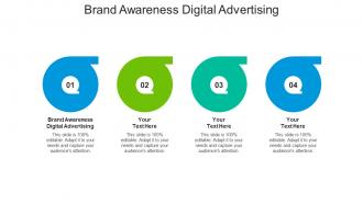 Brand awareness digital advertising ppt powerpoint presentation model cpb