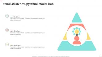 Brand Awareness Pyramid Model Icon