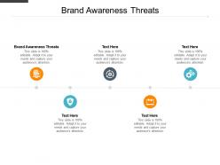 Brand awareness threats ppt powerpoint presentation microsoft cpb