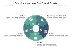 Brand awareness vs brand equity ppt powerpoint presentation slides format cpb