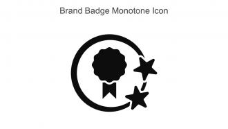 Brand Badge Monotone Icon In Powerpoint Pptx Png And Editable Eps Format