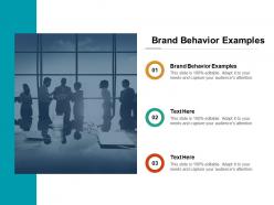 Brand behavior examples ppt powerpoint presentation show format cpb