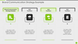 Brand Communication Strategy Example Ppt Powerpoint Presentation Outline Guide Cpb