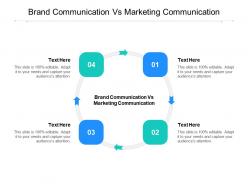 Brand communication vs marketing communication ppt powerpoint presentation file cpb