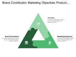 Brand contribution marketing objectives product usage rate