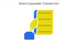 Brand Copywriter Colored Icon In Powerpoint Pptx Png And Editable Eps Format