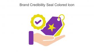 Brand Credibility Seal Colored Icon In Powerpoint Pptx Png And Editable Eps Format