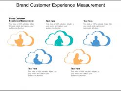 Brand customer experience measurement ppt powerpoint presentation layouts brochure cpb