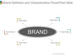 Brand definition and characteristics powerpoint slide