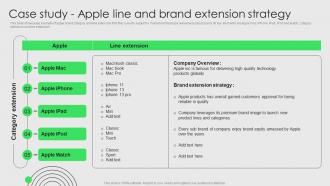 Brand Development And Launch Strategy Case Study Apple Line And Brand Extension Strategy
