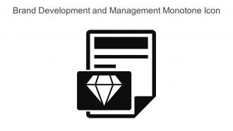 Brand Development And Management Monotone Icon In Powerpoint Pptx Png And Editable Eps Format