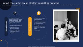 Brand Development Consulting Proposal Project Context For Brand Strategy Consulting Proposal
