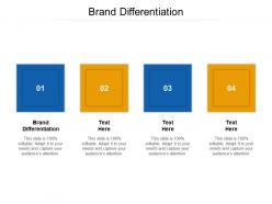 Brand differentiation ppt powerpoint presentation show themes cpb