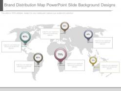 Brand distribution map powerpoint slide background designs