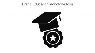 Brand Education Monotone Icon In Powerpoint Pptx Png And Editable Eps Format
