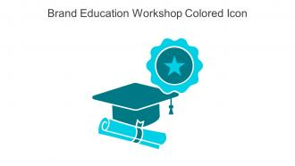 Brand Education Workshop Colored Icon In Powerpoint Pptx Png And Editable Eps Format