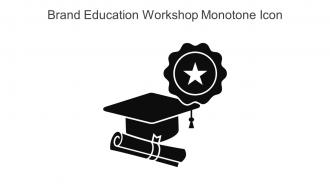 Brand Education Workshop Monotone Icon In Powerpoint Pptx Png And Editable Eps Format