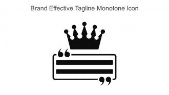 Brand Effective Tagline Monotone Icon In Powerpoint Pptx Png And Editable Eps Format