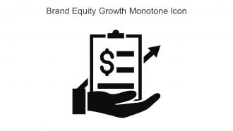 Brand Equity Growth Monotone Icon In Powerpoint Pptx Png And Editable Eps Format