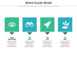Brand equity model ppt powerpoint presentation icon graphics example cpb