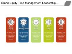 Brand equity time management leadership qualities market technologies