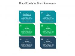 Brand equity vs brand awareness ppt powerpoint presentation inspiration background images cpb