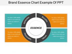 Brand essence chart example of ppt