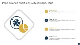 Brand Essence Chart Icon With Company Logo