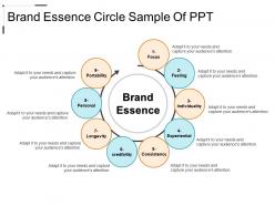 Brand essence circle sample of ppt