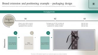 Brand Extension And Positioning Example Packaging Design Positioning A Brand Extension