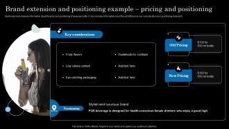 Brand Extension And Positioning Example Pricing And Strategic Brand Extension Launching