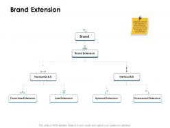 Brand Extension Horizontal Ppt Powerpoint Presentation Styles Model